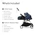 Stokke YOYO3 Stroller with Newborn Pack (Air France Blue) - Includes Frame (White), Mattress, Five-Point Harness, Extendable Canopy, Padded Shoulder Strap & Protective Storage Bag - 6