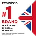 Kenwood Titanium Chef Baker KVC85.004SI - Robot de cocina con báscula integrada (incluye set de pastelería de 3 piezas, cuenco de 5 L y 3,5 L, regulador de velocidad continuo, 1200 W), color plateado - 9