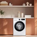 Samsung WW90DG5G34AEEG Waschmaschine WW5100D SLIM, 9 kg, EEK: A (-10%), Nur 48 cm tief, Dampfprogramm, AI Energy Mode, Ecobubble, WiFi, Mikroplastik-Programm, AI Wash, SuperSpeed 39 Min., Weiß - 3