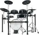 XDrum DD-650 PLUS Mesh E-Drum Kit: batería electrónica con HiHat real, pad caja y bombo de 14" madera, 720 sonidos, 20 kits preset y 20 usuario, incluye rack, Black Sparkle. - 3