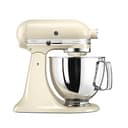 KitchenAid Küchenmaschine - Artisan - Kippbarem Food Processor - Teigknetmaschine mit 3 Zubehör und Schüssel aus Edelstahl - 4.8 L - Crème - 1