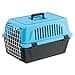 Ferplast Transportín Gato, Transportín Perro Pequeño y Gatos de hasta 5 Kg, Puerta de Hierro Plastificado, Ranuras de Ventilación, 32,5 x 48 x h 29 cm, Transportín Mascotas Rígido Atlas 10 EL - 1