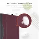 Schutzhülle für Lenovo Thinkpad X1 Carbon Gen9 Gen10 Gen11 [nicht für Gen12] Laptop und Lenovo ThinkPad X1 Yoga Gen6 Gen7 Gen8, PU-Leder, teilbare Schutzhülle, Zubehör, Weinrot - 4