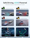 BOTSLAB 4K Dash Cam Front and Rear, 5.8GHz WiFi Dashcam, Car Camera Dash Cam GPS with 64GB SD Card, WDR Night Vision, ADAS, 170°Wide Angle, 24/7 Parking Mode, Emergency Recording,APP Control,Max 256GB - 8