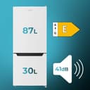 Cecotec Frigorífico Combi No Frost Bolero CoolMarket Combi 117 DF White E. Frigorífico combi blanco, 117L, Defrost, clase E y modo Fast Freezing - 3