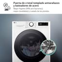 LG F4WR6010A1W - Lavadora Inteligente, 10kg, AI Direct Drive, 1400rpm, Carga Frontal, Clasificación A, TurboWash 360º, Vapor Steam, Serie 600, Blanco - 10