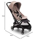 Bugaboo Butterfly Passeggino da Viaggio Ultracompatto, Piccolo e Leggero, Si Chiude in 1 Secondo, Passeggino da Città Ergonomico e Spazioso, da Neonato a Bambino, Guida Comoda, Desert Taupe - 8