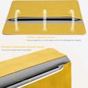 HYZUO 13,3-14 Pollici Custodie Laptop Borsa con Funzione Stand per MacBook Pro 14 M5/M4/M3/M2/M1 2026-2021, MacBook Pro/Air 13,3, 13,5" 13,8" Surface Laptop, HP Spectre X360 13/14, Giallo Oliva - 4