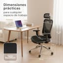 LUTIVO Alpha Silla Escritorio [Original] Silla ergonómica con 11 ajustes de Confort para hasta 150 kg | Silla giratoria sobre Ruedas | Silla Oficina para Trabajar Desde casa - 2