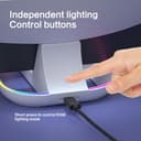 HEATFUN PS Portal Charging Dock Station - 3-in-1 Charger for Playstation 5 Portal & Dual PS5 Controllers, RGB Light Accessories Stand - White Display Base with Type-C Cable for Gaming Setup - 5