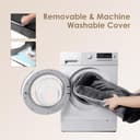 EHEYCIGA Orthopädisches Hundebett Grosse Hunde, 91x68cm, Memory Foam Hundekorb Mittelgroße Hunde, Waschbar Hundesofa Wasserdicht rutschfest, Hundecouch mit Hohem Rand, Dunkelgrau - 6