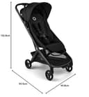 Bugaboo Butterfly 2 Passeggino Leggero da Viaggio Dimensioni Cabina, Portatile, Piegabile con Una Mano, con Seduta Reclinabile, Cestino Portaoggetti e Tracolla - da 6 Mesi a 4 Anni - Heritage Black - 8
