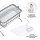 kk Kinderkraft NESTEE UP2 Culla da affiancare, Lettino Co-Sleeping, 5 livelli di regolazione dell’altezza, 4 ruote per poterlo, Facile da Montare, Accessori materasso, Morbido materiale, Grigio - 6