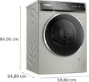 Bosch Serie 8 WGB2560X1 Waschmaschine 10 kg, 1600 U/min, Energieeffizienzklasse A, Fleckenautomatik, Iron Assist, SpeedPerfect, Nachlegefunktion, Home Connect, Made in Germany, leise, Silber Inox - 5