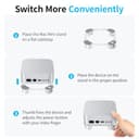 OMOTON Aluminium Stand for Mac mini M4 and M4 Pro, Easily Accessible Power Button, Ventilation & Cooling Desktop Holder Mount, Stable and Non-Slip Stand, Silver - 7