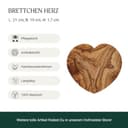 HOFMEISTER® Brettchen in Herzform, aus Olivenholz, 21 cm - 5