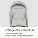 Bugaboo Ganzjahres Fußsack, unverzichtbares Kinderwagen-Zubehör für Jede Jahreszeit, wasserdichter und atmungsaktiver Fußwärmer, Pine Green - 4