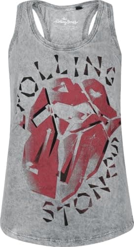 The Rolling Stones Hackney Diamonds Donna Top Grigio XXL 100% Cotone Regular