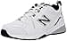 New Balance Men's 608v5 Casual Comfort Cross Trainer, White Black Silver Metallic, 43 EU - 1