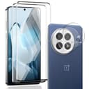Zerrshoo 2+2 Piezas Protector de Pantalla para OnePlus 13 5G, Cristal Vidrio Templado y Protector Lente Cámara, Dureza 9H Antiarañazos, Antihuellas, Amigable para Funda, HD Película Protectora - 1