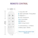 LVWIT E27 Smart Filament Bulb,Alexa Dimmable LED Color Changing Light Bulb,ST64 E27 WiFi RGB Smart Bulb,Compatible with Alexa,Echo and Google Assistant Including Remote Control (6.3W,470LM) - 3