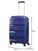 American Tourister Bon AIR - Spinner M, Suitcase, 66 cm, 57.5L, Blue (Midnight Navy) - 9