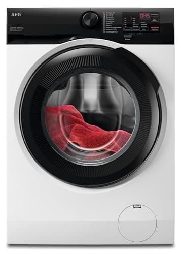 AEG AI Waschmaschine, 8 kg, Serie 6000 MaxWash - KI Waschassistent Volle Ladung in 45Min bei 30°C Sauber & Effizient, A, Hygiene-Programm mit Dampf, Nachlegefunktion, Aquastopp, 1400 U/min, LR6AMZ48FL