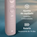 Philips Sonicare DiamondClean 9000, cepillo dental eléctrico, edición especial, sónico con aplicación, sensor de presión, soporte de carga, rosa, modelo HX9911/79, Rosa - 7