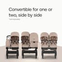 Bugaboo Donkey 6 Single Pushchair, Convertible to Double and Twin Stroller, Pram for Newborn and Toddler, Double Storage Space & Side Basket, Easy to Maneuver One Hand Steering, Desert Taupe Mélange - 3