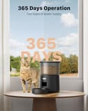 Futterautomat Katze - Katzenfutter Automat mit Programmierbarem Timer - 1-6 Mahlzeiten pro Tag - Futterspender Hund mit Pressedeckel und 10s Aufnahmefunktion - 3L - 7