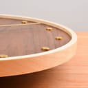 Wall Clocks Wooden Clock Round Wall Clock Wall Hanging Ornament Japanese Style Wall Clock for Modern Kitchen Living Room Bedroom Clocks for Living Room Decor (A) Made in China - 4