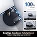 ECOVACS DEEBOT X8 PRO OMNI Robot Vacuum and Mop, 18000Pa, OZMO ROLLER Instant Self-Washing Mopping, 40-75℃ Hot Water Mop Washing, Auto Cleaning Solution Adding, Hot Air-Drying, Self-Emptying, Black - 4