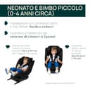 Chicco Unico Evo I-Size, Seggiolino Auto 0-36 Kg, omologato ECE R129/03, Isofix Girevole A 360° E Reclinabile, Gruppo 0+/1/2/3 Da 0 A 12 Anni - 7