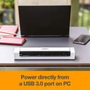 Brother DS740D Scanner Portatile, A4 con Fronte/Retro Dual Cis, Risoluzione 600 x 600 dpi, 15 ppm B/N e Colore, Autoalimentato Tramite USB - 7