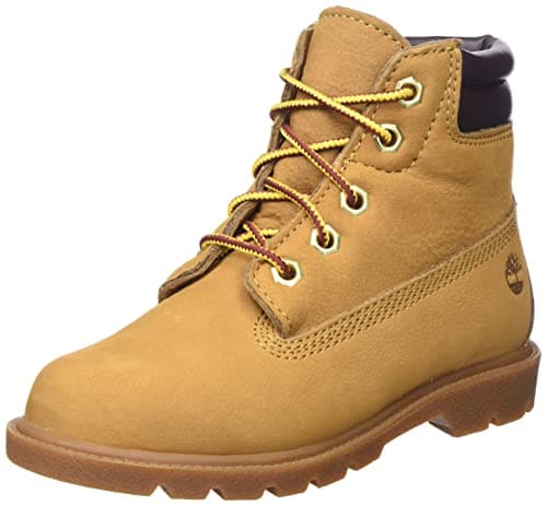Timberland Unisex 6 inch Water Resistant Basic (Junior) Fashion Boot, Wheat, 36 EU
