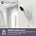 Motorola Nursery VM65X Connect - Halo Video Baby Monitor with Crib Holder - 5 inch Parent Unit and WiFi App - Flexible Magnetic Camera Mount, White - 4