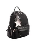 David Jones - Borsa Zainetto Piccolo Donna - Zaino Ragazza Nylon Impermeabile PU Pelle Morbida - Daypack Backpack Casual Elegante - Rucksack Borsetta Moda Carina Fashion Quotidiana - Nero - 2