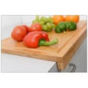 DAMDAM GO Tabla de Cortar de Bambú 45x34 cm – Gruesa, Antideslizante y con Ranura Antigoteo – Duradera y Multifuncional para Carne, Verduras y Cocina Diaria - 2