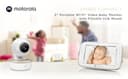 Motorola Nursery VM855 Connected WIFI Babyphone - mit Motorola Nursery App und 5-Zoll Elterneinheit - Nachtsicht, Temperatur und Zwei-Wege-Gespräch Weiß/Gold - 8