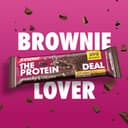 Enervit, The Protein Deal Brownie Lover, Barrette Proteiche, Gusto Cioccolato Fondente, Ripieno Morbido al Brownie, Snack Goloso, 20g di Proteine, 0,6g di Zuccheri, Senza Glutine, 12 Barrette da 55g - 2