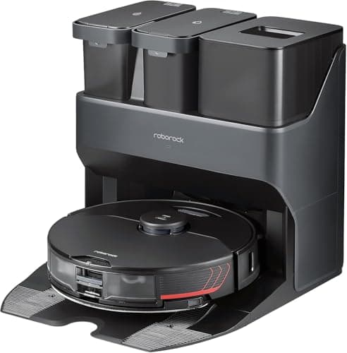 roborock Robot Aspirapolvere, Antigroviglio, Telaio AdaptiLift, Pulizia degli Angoli e dei Bordi, S7MaxV Ultra Grigio