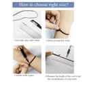 Bracciale con diamanti, Bracciale tennis con diamante simulato classico placcato oro 18 carati da 4 mm Braccialetti zirconi cubici a taglio rotondo for le donne Matrimonio Prom nuziale(8 Inch) - 5