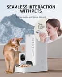 PETKIT Automatic Cat Feeder with Camera, 1080P HD Video with Night Vision, 2-Way Audio, 3L Auto Cat Feeder with Battery-Backup, Low Food & Blockage Sensor, App Control Cat Food Dispenser, 2.4Ghz Wi-Fi - 6