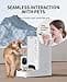 PETKIT Automatic Cat Feeder with Camera, 1080P HD Video with Night Vision, 2-Way Audio, 3L Auto Cat Feeder with Battery-Backup, Low Food & Blockage Sensor, App Control Cat Food Dispenser, 2.4Ghz Wi-Fi - 6
