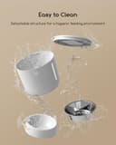 Faroro 4L Distributore Automatico Cibo Gatti, Dispenser Cibo Gatti e Cani con Ciotola in Acciaio Inox, Funzione Timer, Da 1 a 6 Pasti al Giorno - 6