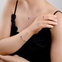 HENRYKA 925 Sterling Silver & Amethyst Round Charm Necklace | Minimal Pendant | Bridesmaid Jewellery | Hypoallergenic Women's Jewellery with Gift Box - 4