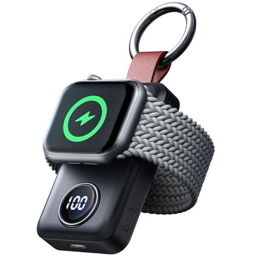 JOYROOM Kabelloses Ladegerät für Apple Watch Serie 11/10/9/8/7/6/5/4/3/2/1/SE/SE2/SE3, Ultra 3/Ultra 2/Ultra, 2000 mAh Magnetisches Powerbank für Apple Watch