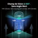 BOTSLAB 3K 4 Canali Dash Cam, Telecamera Anteriore 3K/4K e Telecamera per Auto 1080p*3 Sinistra Destra Interna, Dash Cam a 560° per Auto, 5,8GHz WiFi,GPS, Controllo Vocale, Scheda SD da 128 GB Inclusa - 4