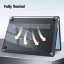 FINTIE Custodia Compatibile con 15 Pollici Microsoft Surface Laptop 7 2024 (Modello: 2037), Cover Leggera Sottile e Rigida Case, Nero Cristallin - 6