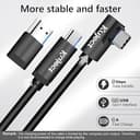 Kuject Link Cable 20FT Compatible for Quest 3S/3, Quest 2/Pro, Pico 4, VR Headset Accessories Cable for Rift S/Steam VR Games, USB 3.0 Type C to C High Speed Data Transfer Charging Cord for Gaming PC - 3